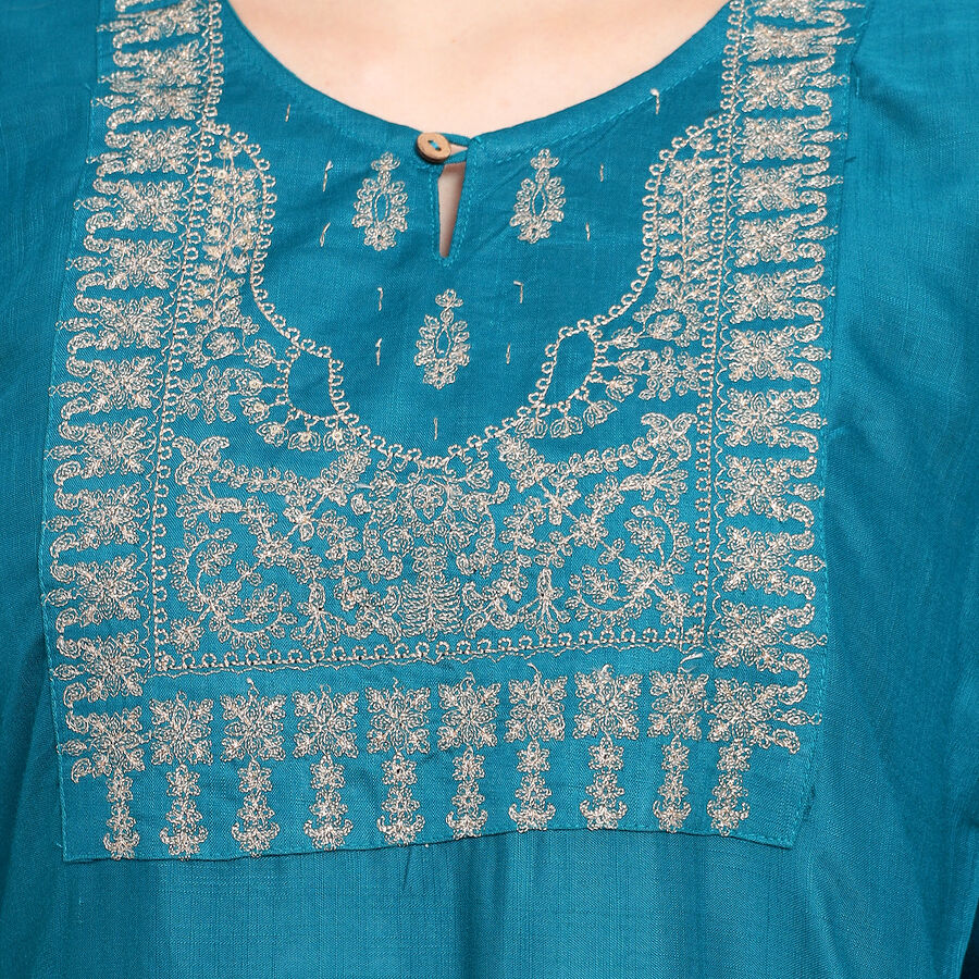 Ladies' Kurta, Dark Green, large image number null